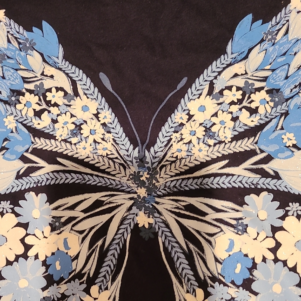 GAP Dark Blue Tee with Floral Butterfly - Picture 4 of 4